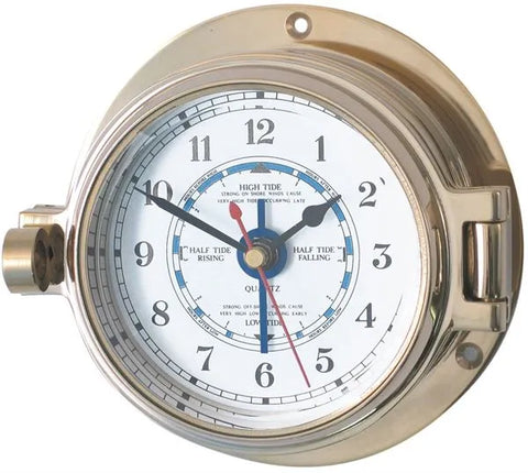 Channel Range Tide Clock – Brass