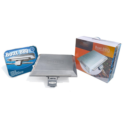 Asado Charcoal Boat BBQ With Lid And Clamp For 22-25mm Rails