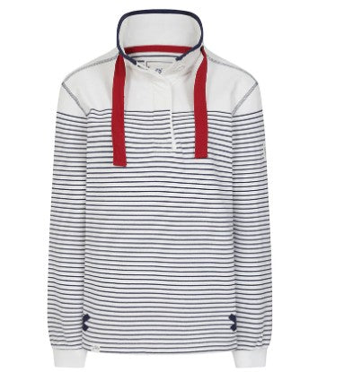 Lazy Jacks Button Neck Sweatshirt