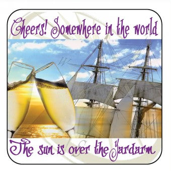 Nauticalia Salty Saying Drinks Coaster ' Cheers, somewhere .. 3391