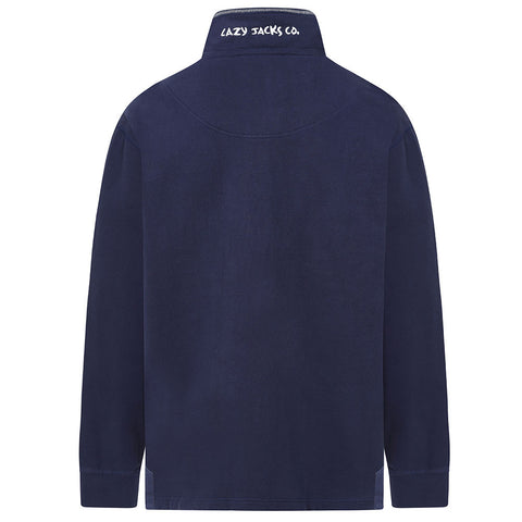 Lazy Jacks Mens Classic 1-4 Zip Plain Sweatshirt
