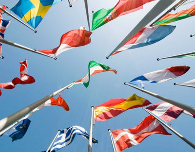 International Country Courtesy Flags 45x30cm