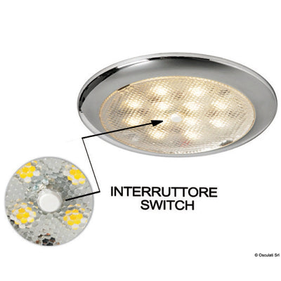 Procyon 12 LED Interior Ceiling Light Stainless Steel