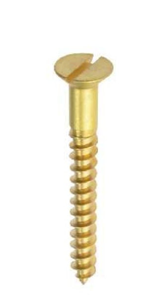 Holt Brass Countersunk Slotted Woodscrew