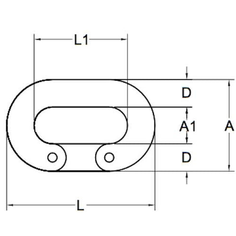 Stainles Steel Split Connecting Joining Link