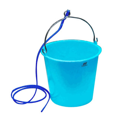 Plastic Bucket with Rope - Blue 17576