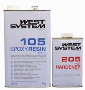 West Systems Epoxy Resin with Fast Hardener 105-205a, 1.2Kg Pack