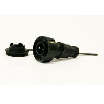 Bulgin 2 pin plug with cap