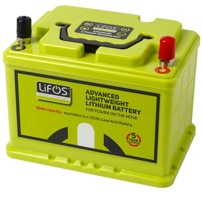 LIFOS 72ah Lithium Battery equivalent to 120Ah lead acid