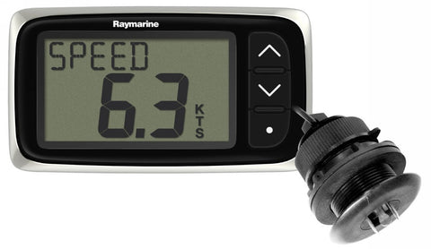 raymarinei40speeddisplaywithP371speedandtempthruhulltransducer