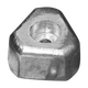 Gori Zinc Propeller Triangle Anode 33mm x 20mm x 6mm, 14 & 16.5 inch props