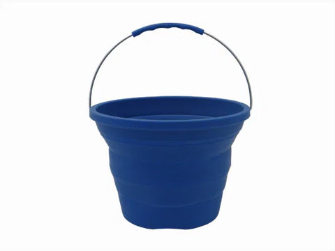 Collapsible Silicon Bucket- Blue -7 Litres