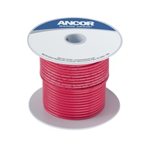 Tinned Copper Wire, 10 AWG (5mm²), Red sold per metre