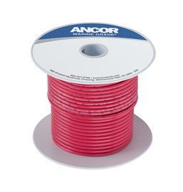 Tinned Copper Wire, 10 AWG (5mm²), Red sold per metre