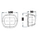 Osculati Classic 12 white/112.5° green navigation light