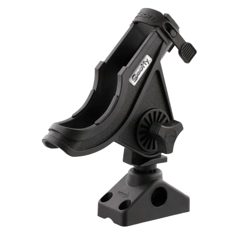 Scotty 230 Powerlock Rod Holder, Black & Side/Deck Mount 241