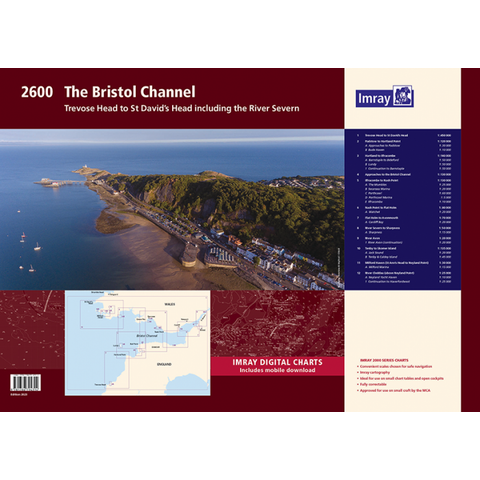 Imray Chart 2600 Bristol Channel Chart Pack