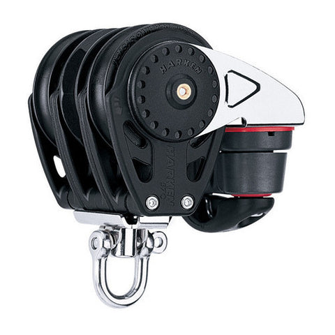 Harken 75mm Triple Carbo Ratchamatic Block with Cam Cleat
