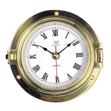 Plastimo Solid Brass 4.5" Porthole Clock
