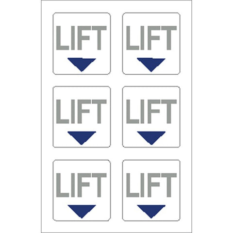 Lift, Hoist , Sling Here Sticker