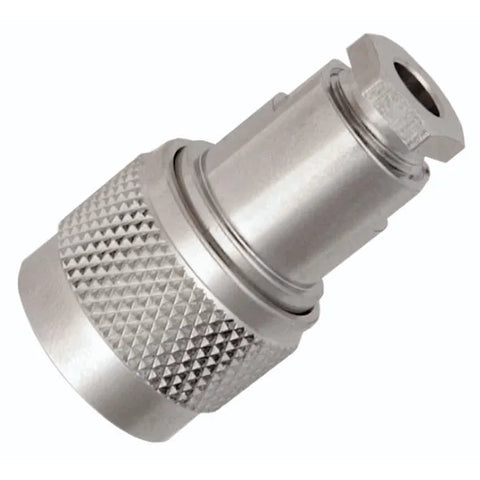 N Type Plug for RG58 Cable - Nickel Plated Brass