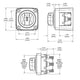 Blue Sea Mini Switch On/Off with Knob 300A