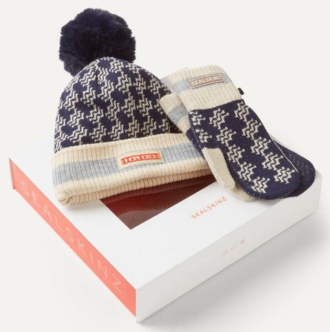 Sealskinz Dilham Bobble Hat Set