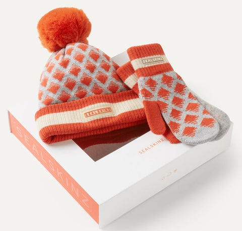 Sealskinz Dilham Bobble Hat Set