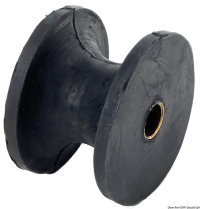 Osculati Hard Rubber Bow roller Sheave