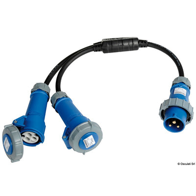 Osculati Twin socket-plug for connection to the dock power supply