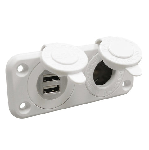 Osculati Dual USB and lighter Socket