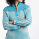 Juliet 1/4 Zip Macaroni Adriatic Blue