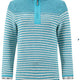 Juliet 1/4 Zip Macaroni Adriatic Blue