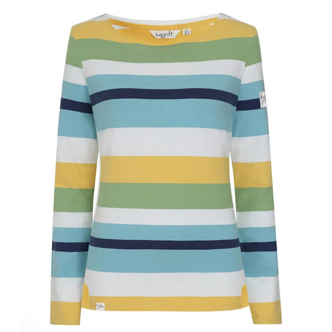 Long Sleeved Striped Breton Top