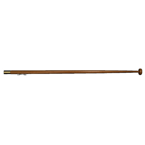 Mahogany Flag Pole with Brass Tube