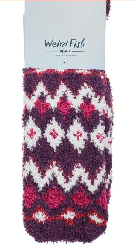 Weird Fish 2PK Cosy Ladies Socks