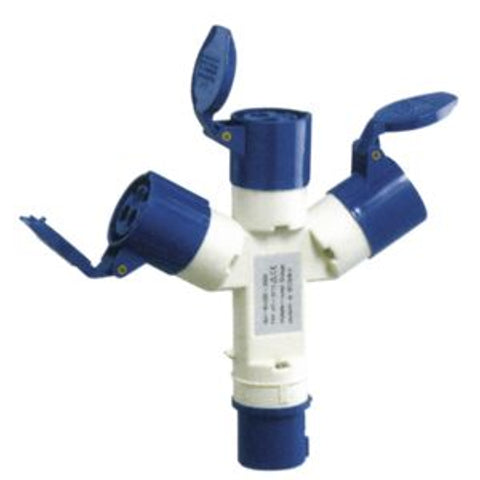 16Amp Mains 3 Way Splitter