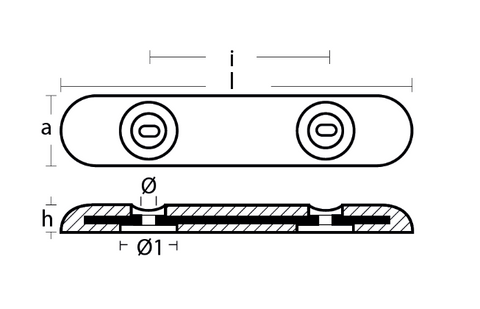 Tecnoseal Zinc Hull Anode