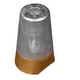 Beneteau propeller anode for shaft Ø40 complete with brass plug