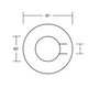 Stainless steel washer for Radice type propeller anode