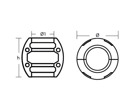 Tecnoseal Shaft Anode 2 1/4''
