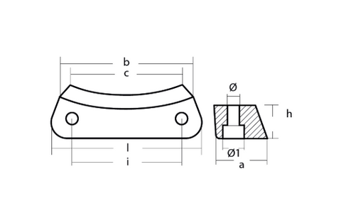 Volvo Penta Transom Bar Anode Aluminium