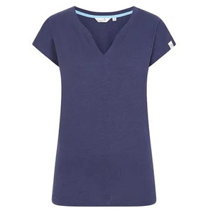 Lazy Jacks Women's V Neck Slub Top