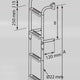 Stainless Steel Boarding Ladder 3+3 90 degree