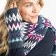 Shutt Fair Isle Wrist Warmers Navy
