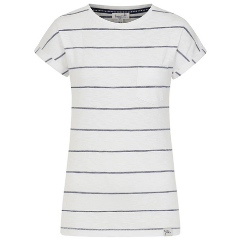 Lazy Jack Textured Striped Tee