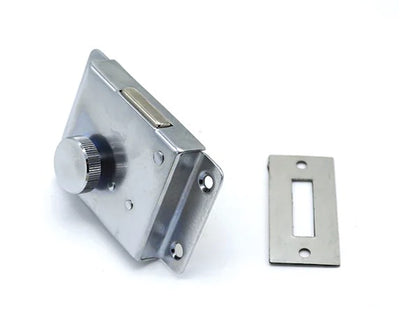Cylinder Rim Lock 35mm Chrome