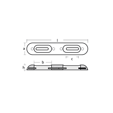 Bolt On Bar Hull Anode