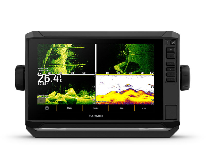 Traditional CHIRP, ClearVu and SideVu sonar support on the Garmin ECHOMAP UHD2