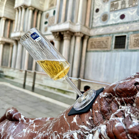 Silwy Champagne Glasses Plastic with Magnetic Base